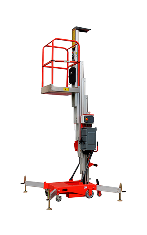 Single mast aerial working platform