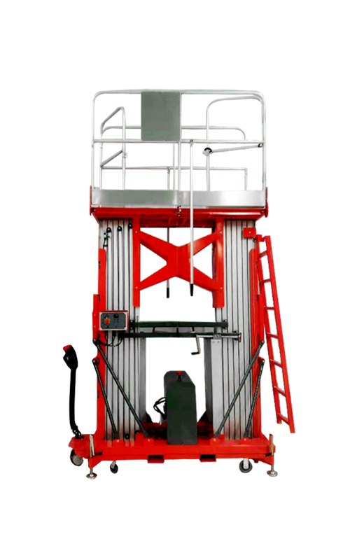 Double mast aerial work platform