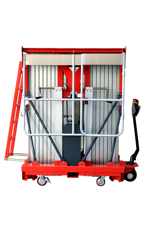 Double mast aerial work platform