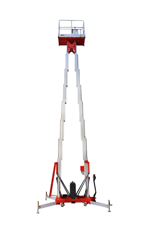 Double mast aerial work platform