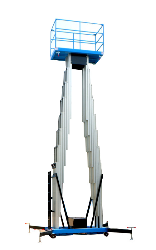 Four-mast aerial working platform