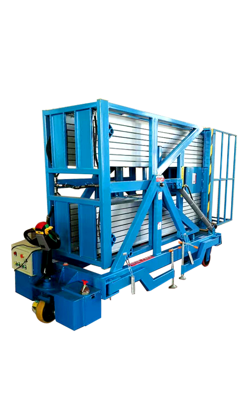 Four-mast aerial working platform