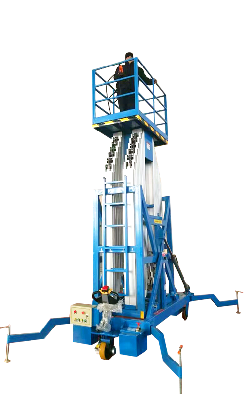Six-mast aerial work platform