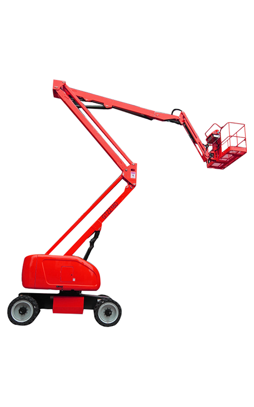 Electric curved arm aerial work platform