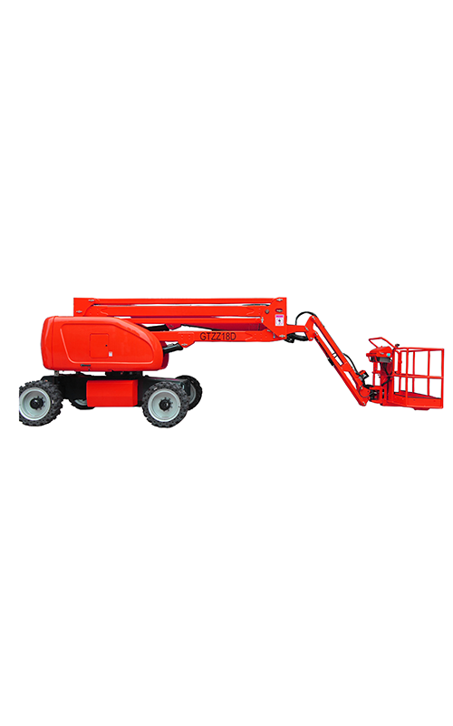 Electric curved arm aerial work platform