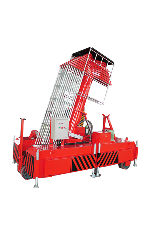 Double body tilting sleeve cylinder aerial work platform