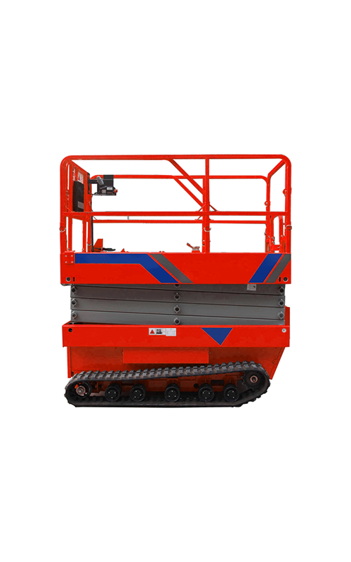 Self-propelled scissor aerial work platform with crawler